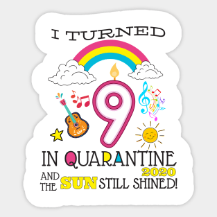 Quarantine 9th Birthday 2020 Sticker